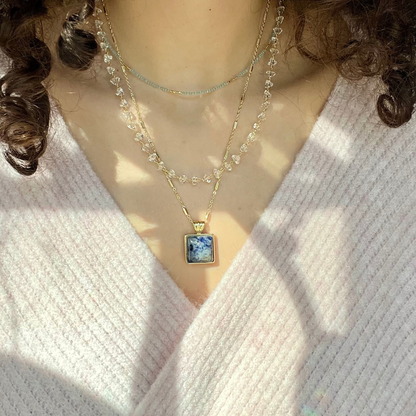 Herkimer Crystal Necklace | I Am Manifesting