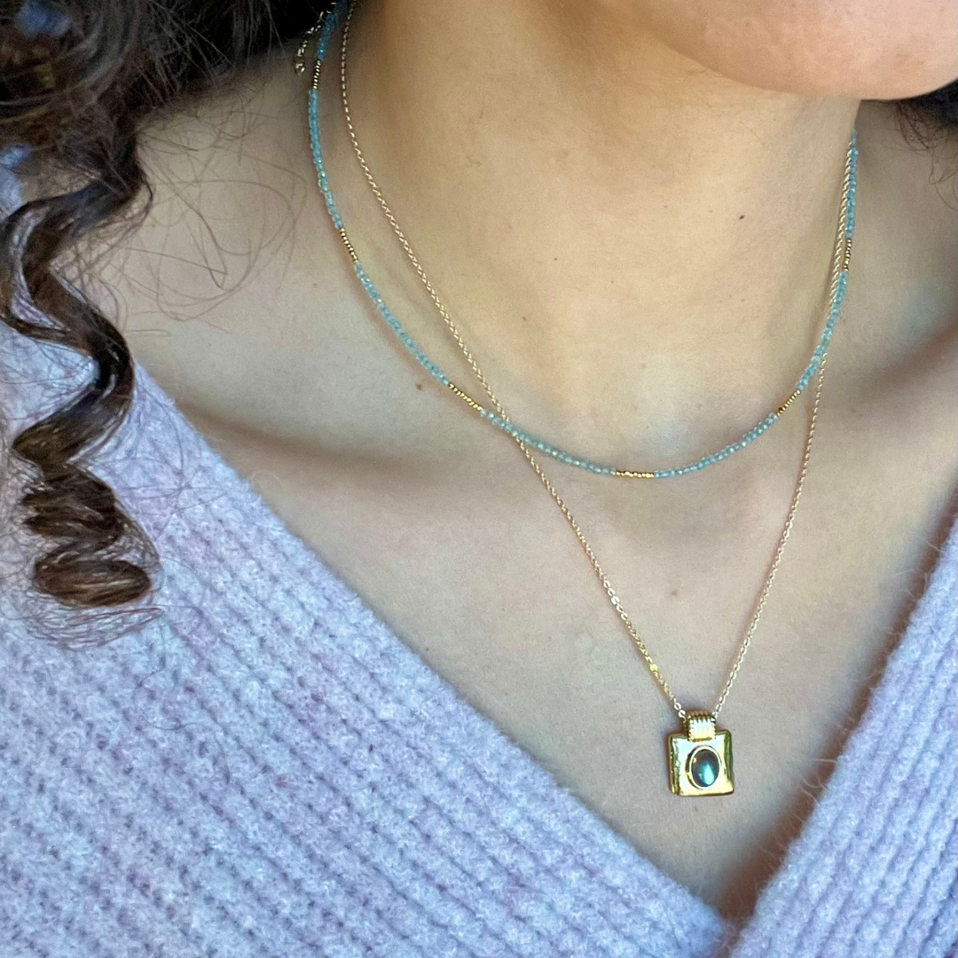 Labradorite Crystal Charm Necklace | I Am Magical