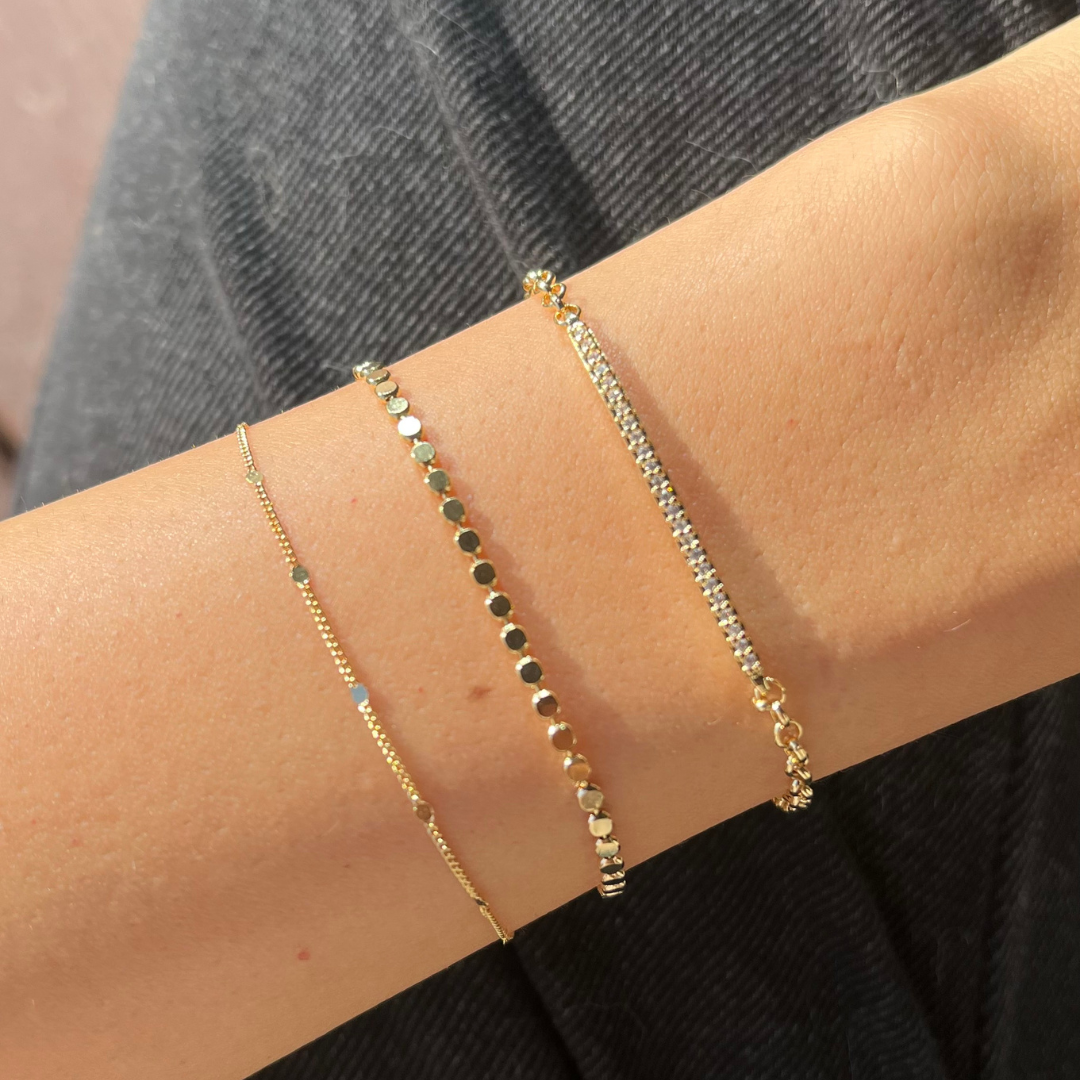 Golden Glow Bar Bracelet