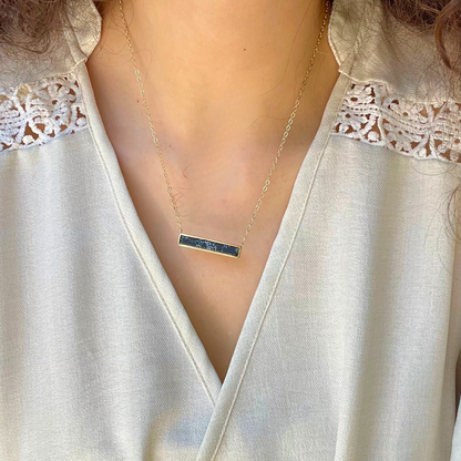 Howlite Harmony Bar Necklace