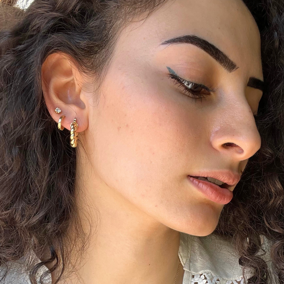 Croissant Chic Hoops