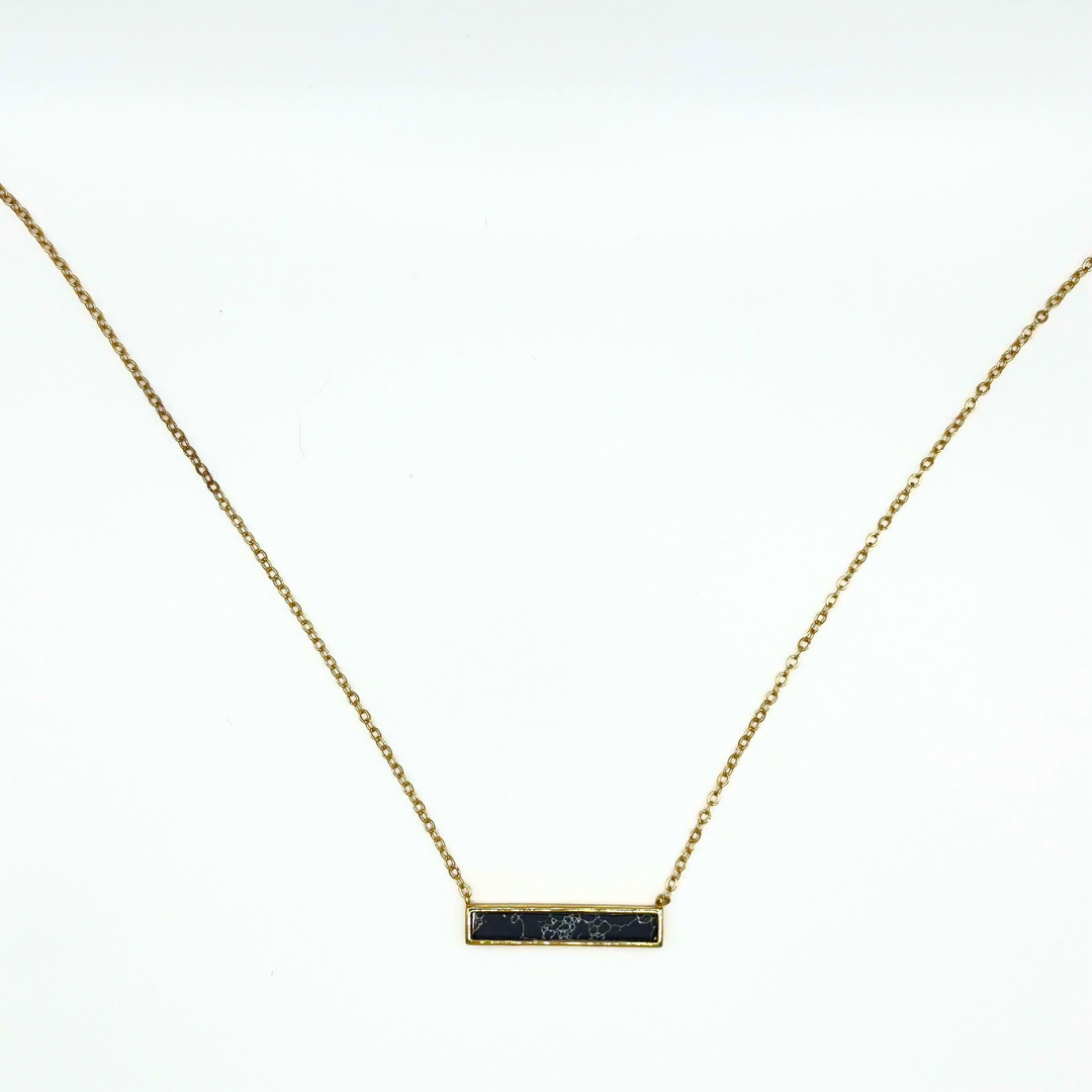 Howlite Harmony Bar Necklace